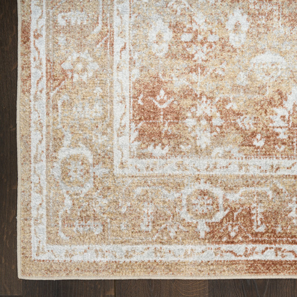 Nourison Astra Machine Washable ASW11 Rust Multicolor Rug