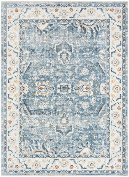 Nourison Astra Machine Washable ASW20 Blue Rug