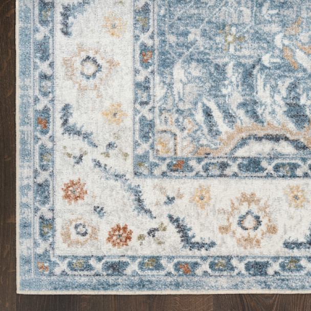 Nourison Astra Machine Washable ASW20 Blue Rug