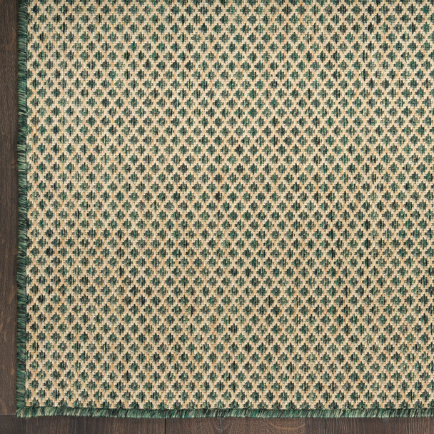 Nourison Courtyard COU01 Green Rug