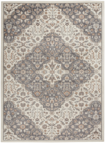 Nourison Elation ETN08 Ivory Grey Rug