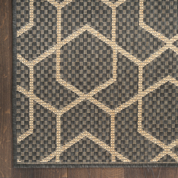 Nourison Horizon Indoor/Outdoor HOZ01 Charcoal Rug