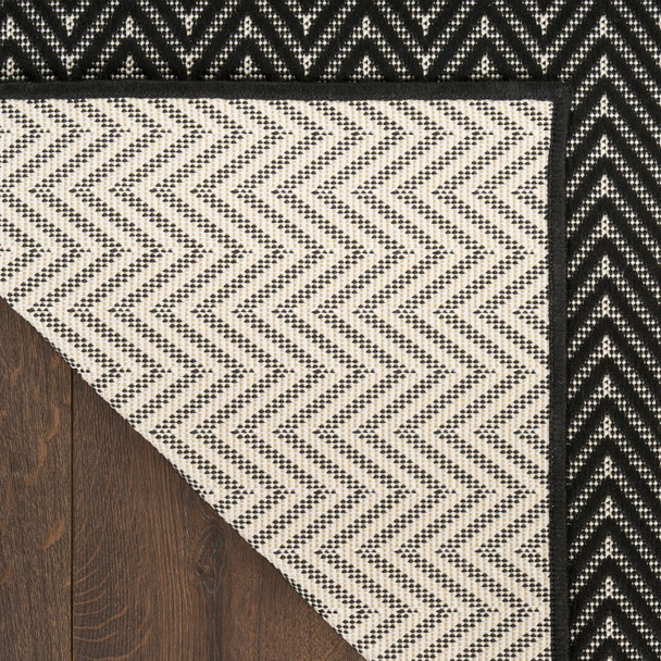Nourison Horizon Indoor/Outdoor HOZ02 Black Rug