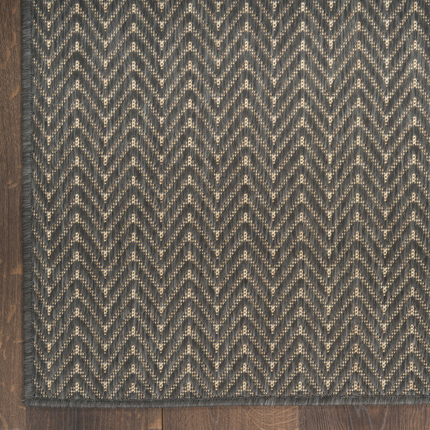 Nourison Horizon Indoor/Outdoor HOZ02 Charcoal Rug