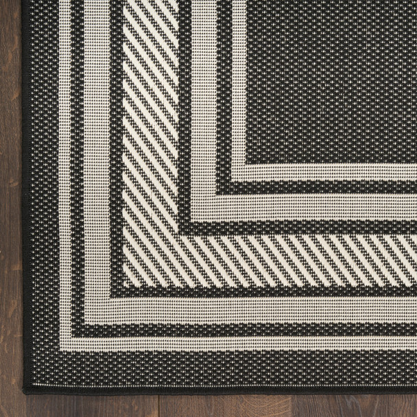 Nourison Horizon Indoor/Outdoor HOZ03 Black Rug