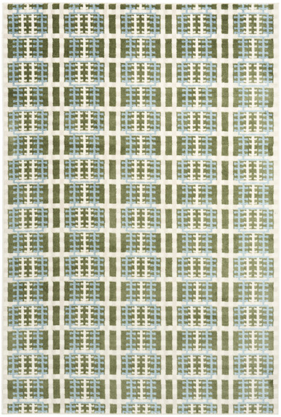 Nourison Nordic NRC08 Blue Green Rug