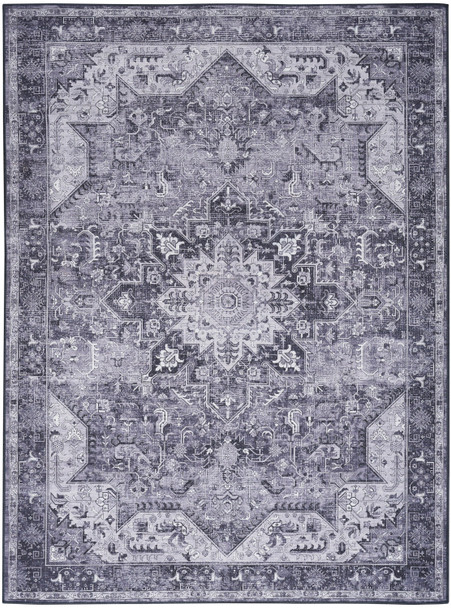 Nourison Washables NWB15 Charcoal Grey Rug