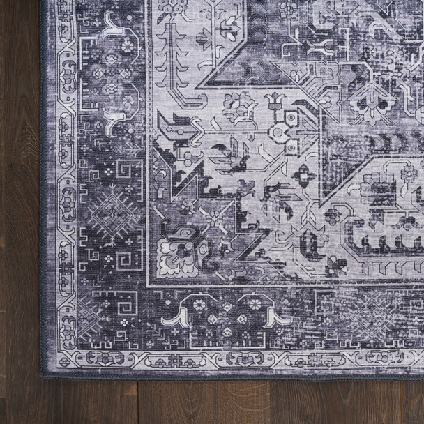 Nourison Washables NWB15 Charcoal Grey Rug
