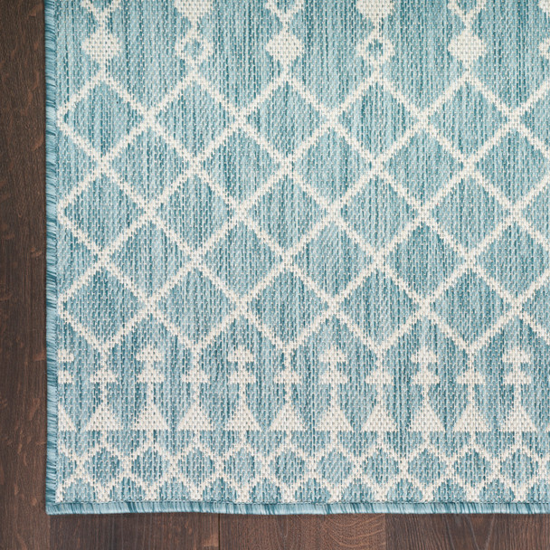 Nourison Positano POS02 Aqua Rug