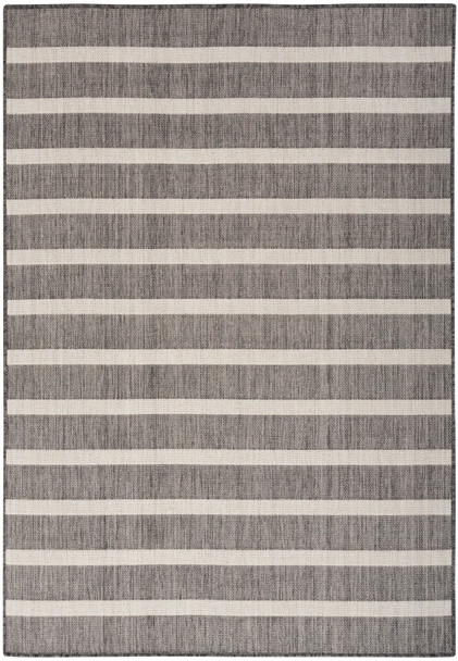 Nourison Positano POS03 Charcoal Ivory Rug