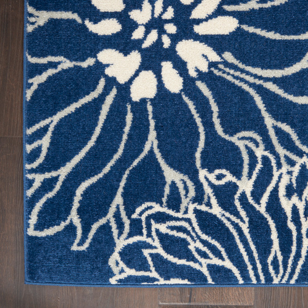 Nourison Passion PSN17 Navy Ivory Rug