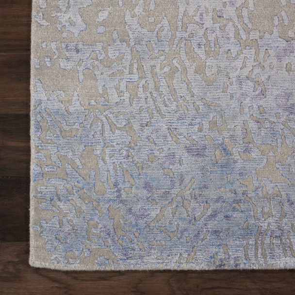 Nourison Silk Shadows SHA18 Grey Blue Rug