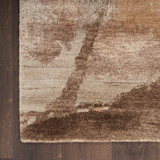 Nourison Silk Shadows SHA24 Beige Silver Rug