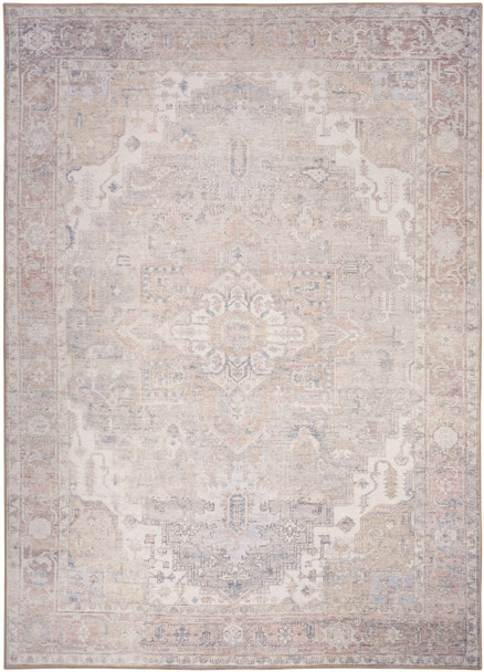 Nourison Vintage Washables VWS07 Light Blue Rug