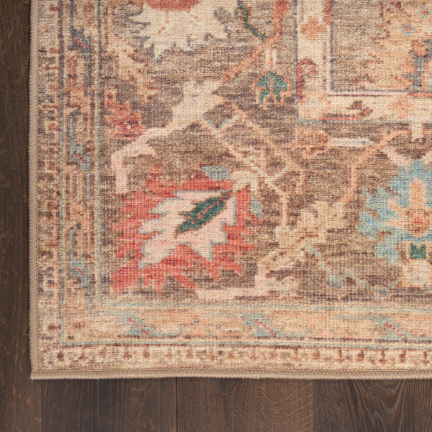 Nourison Vintage Washables VWS09 Taupe Multicolor Rug