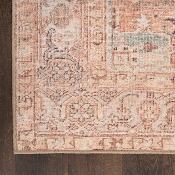 Nourison Vintage Washables VWS11 Coral Mint Rug