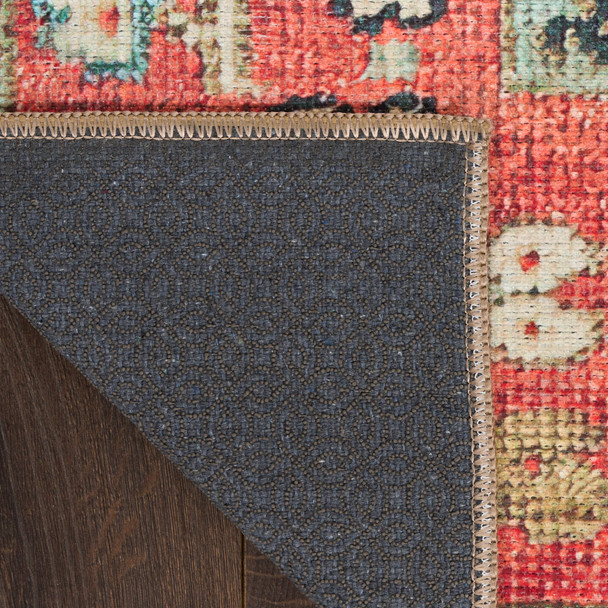 Nourison Vintage Washables VWS12 Rust Multicolor Rug