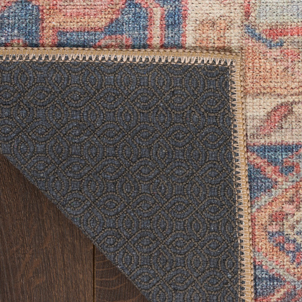 Nourison Vintage Washables VWS13 Blue Coral Rug