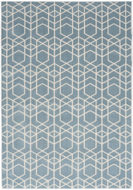 Nourison Washable Charm WCH01 Blue Ivory Rug