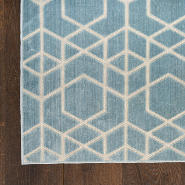 Nourison Washable Charm WCH01 Blue Ivory Rug