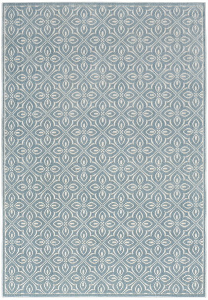 Nourison Washable Charm WCH03 Blue Ivory Rug