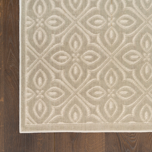 Nourison Washable Charm WCH03 Silver Ivory Rug