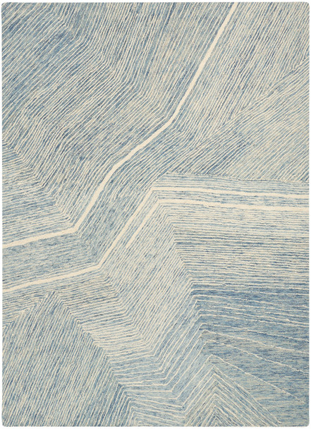 Nourison DKNY Pure Angles ANG01 Ivory Blue Rug