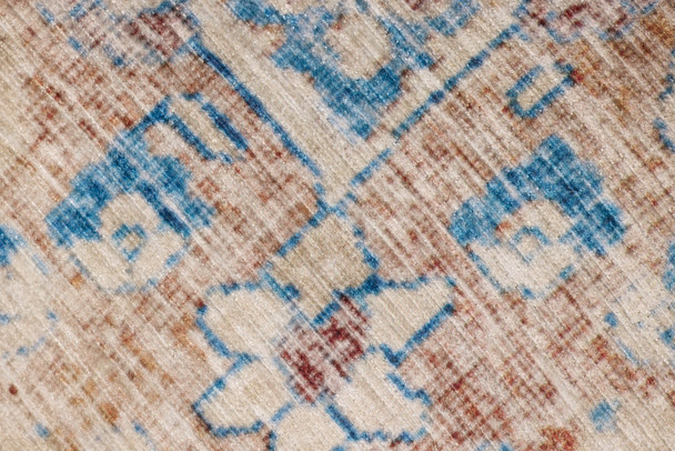 Loloi LPF211 Blue Tangerine Pouf