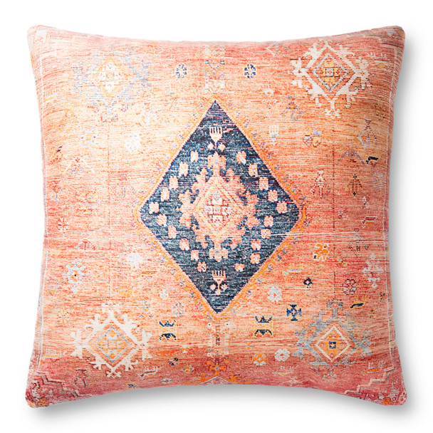 Loloi P0883 Coral  Multi Floor Pillow