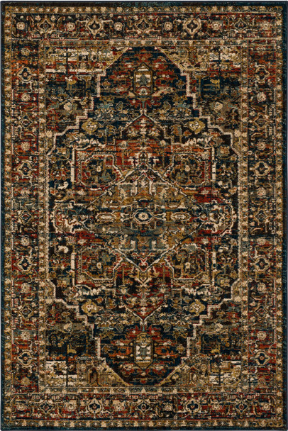Karastan Spice Market 90807 50130 Alcantara Sapphire Rug