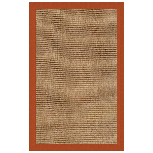 Capel Zelda-Basketweave 2085-846 Pumpkin Rug