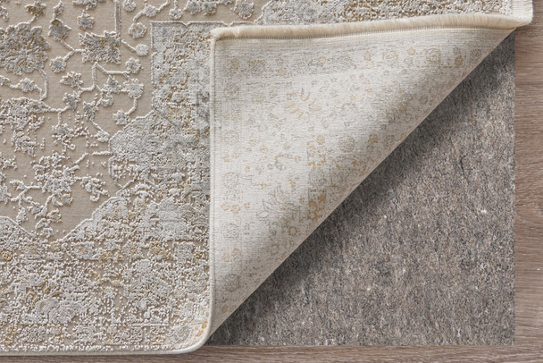 Feizy Cadiz 39T0F Ivory Gray Gold Area Rug