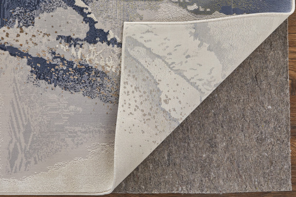 Feizy Mandana 39M0F Ivory Blue Area Rug