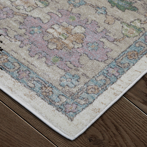 Feizy Dartmouth 39QJF Ivory Brown Blue Area Rug