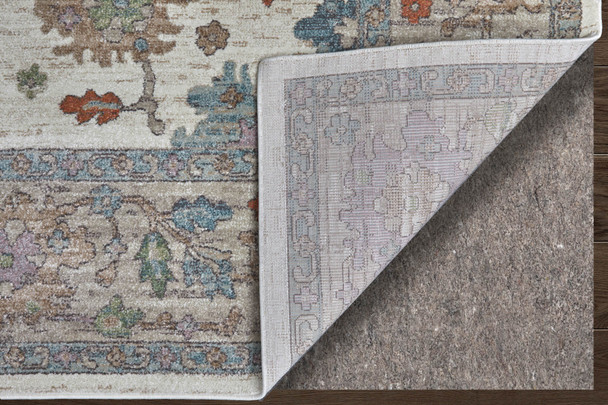 Feizy Dartmouth 39QJF Ivory Brown Blue Area Rug