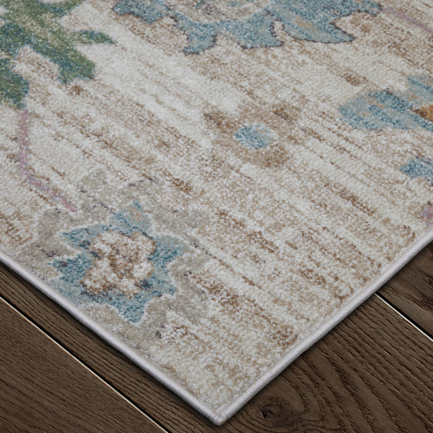 Feizy Dartmouth 39QKF Tan Brown Blue Area Rug
