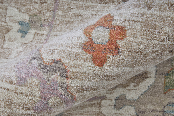 Feizy Dartmouth 39QKF Tan Brown Blue Area Rug