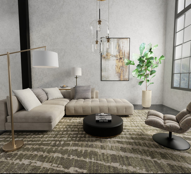 Feizy Skyview 39QDF Green Tan Area Rug