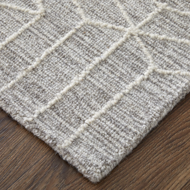 Feizy Emerson T8015 Gray Ivory Area Rug