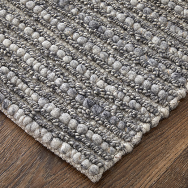 Feizy Herrick T8021 Ivory Gray Area Rug