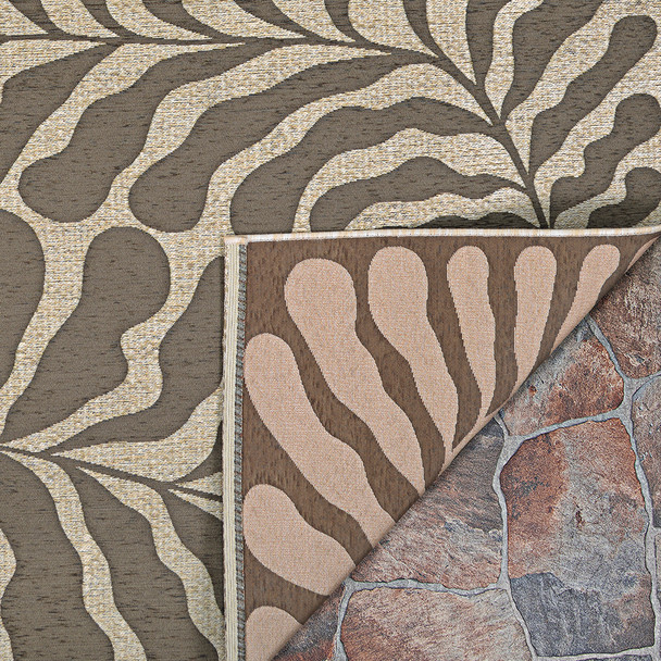 Couristan Castille 2918 6025 Fiore Mocha Rug