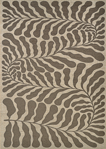 Couristan Castille 2918 6025 Fiore Mocha Rug