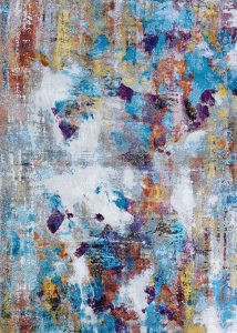Couristan Gypsy AV30 0227 Artists Palette Oyster Multi Rug