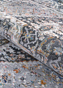 Couristan Gypsy AY38 0102 Persian Medallionc Grey Ivory Rug