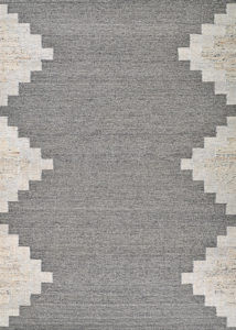 Couristan Joshua 5823 1201 Saddleback Snow Grey Rug