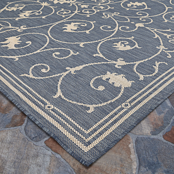 Couristan Palo Santo PS04 4001 Ensenada Pool Blue Rug