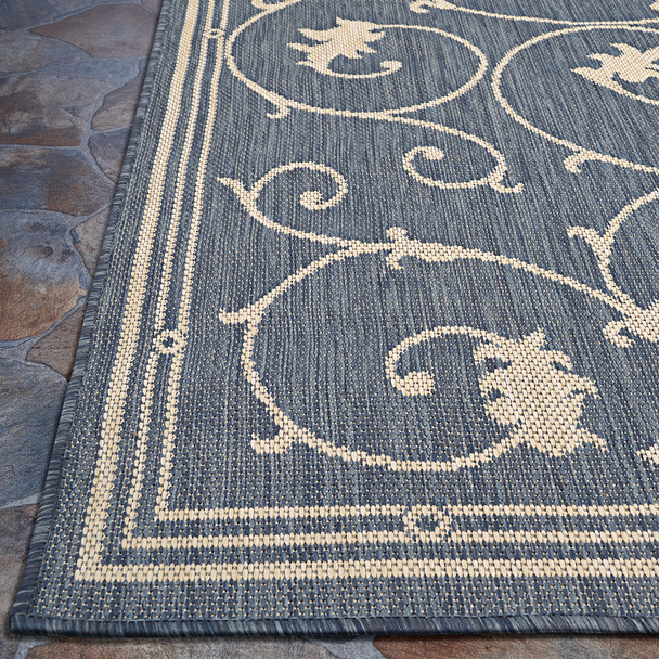 Couristan Palo Santo PS04 4001 Ensenada Pool Blue Rug