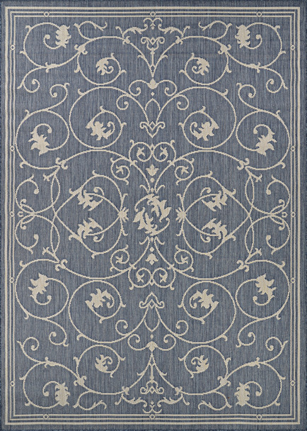 Couristan Palo Santo PS04 4001 Ensenada Pool Blue Rug