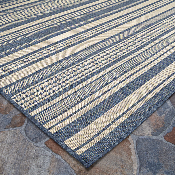 Couristan Palo Santo PS03 4001 Bacalar Pool Blue Rug