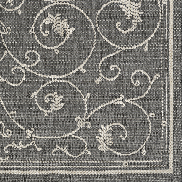 Couristan Recife R583 3312 Veranda Champagne Grey Rug